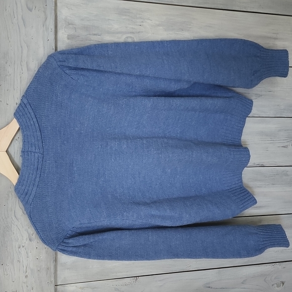 ASOS Design V-Neck Cardigan Puff Sleeve Blue UK 16 | US 12 NEW NWT - Picture 4 of 15